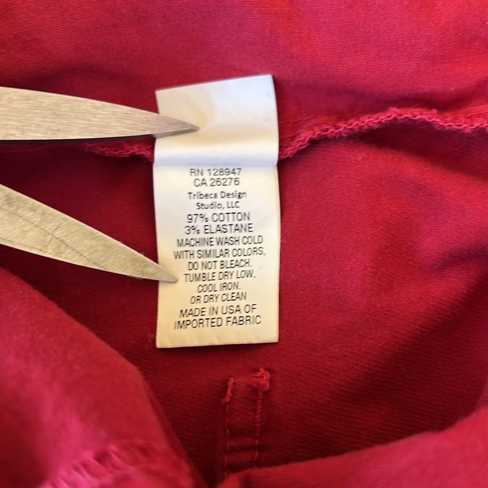 Nili Lotan Paris Pant Red Size 6 EUC - Picture 7 of 8